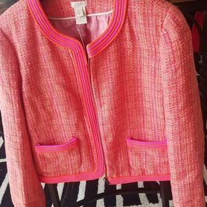 J Crew tweed suit jacket